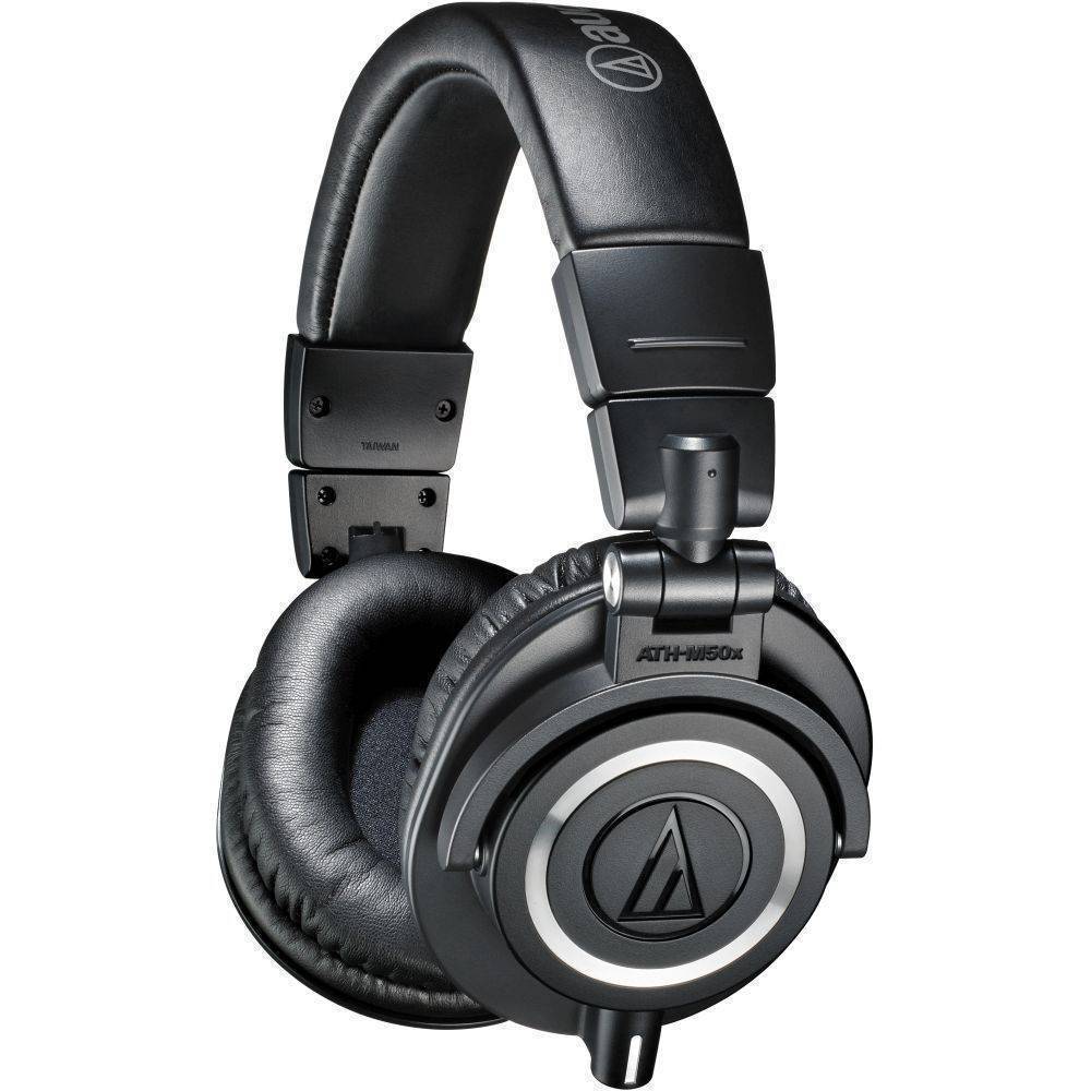 华为手机耳机转接线
:铁三角AudioTechnica M50X录音棚全封闭监听耳机录音编曲混音监听耳机