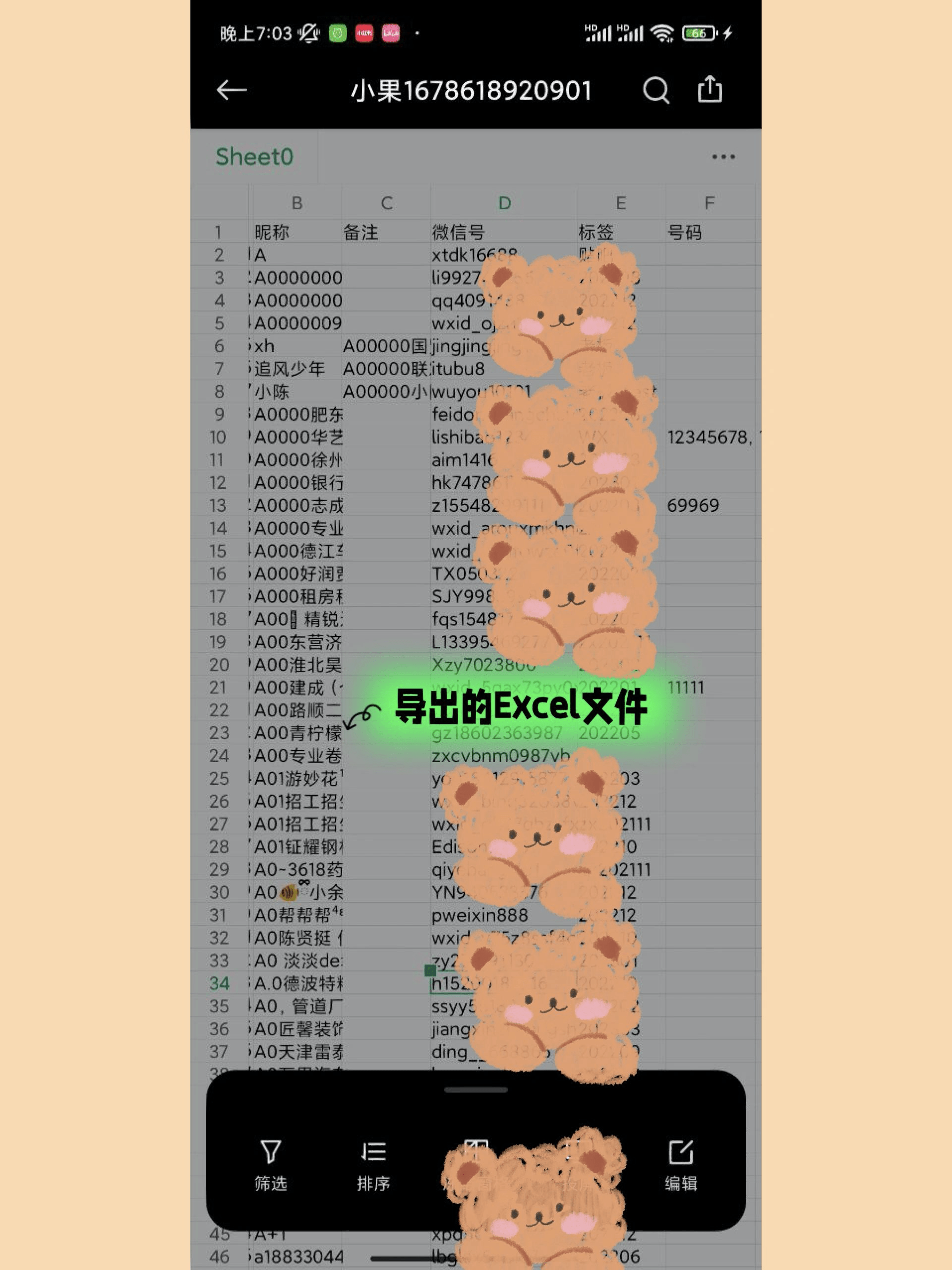 excel苹果版无法保存
:微信一键导出所有好友的微信号-第5张图片-太平洋在线下载