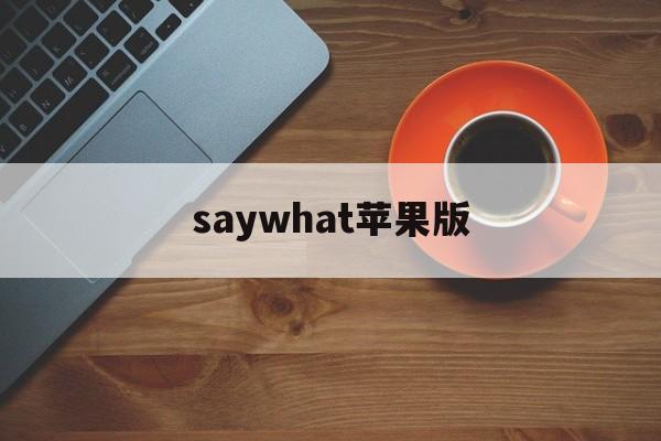 saywhat苹果版(whatsapp下载苹果手机版下载)-第3张图片-QuickQ官网